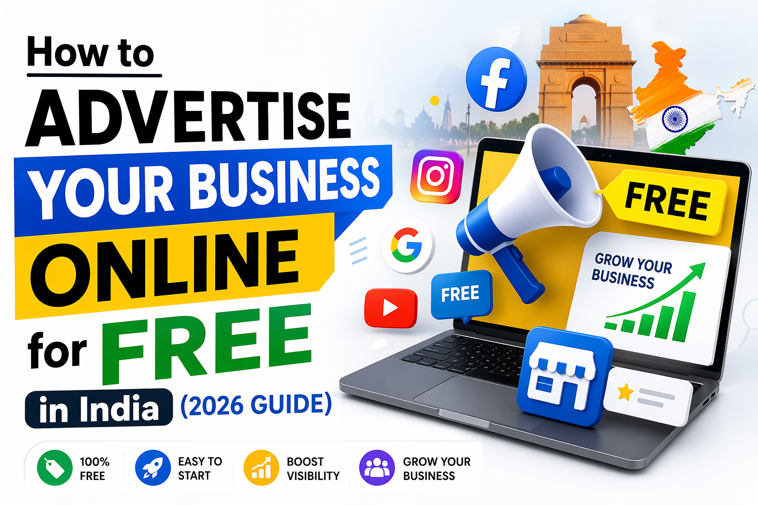 How to Advertise Your Business Online for Free in India (2026 Guide)