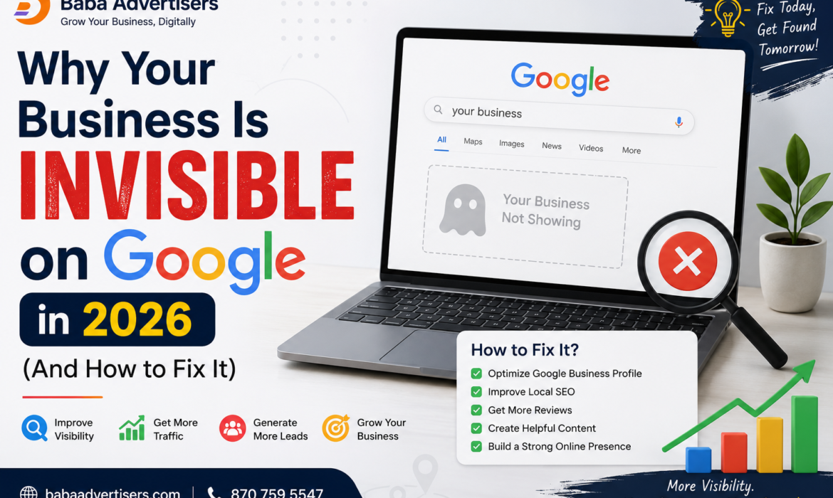 “Why Your Business Is Invisible on Google in 2026 (And How to Fix It)”