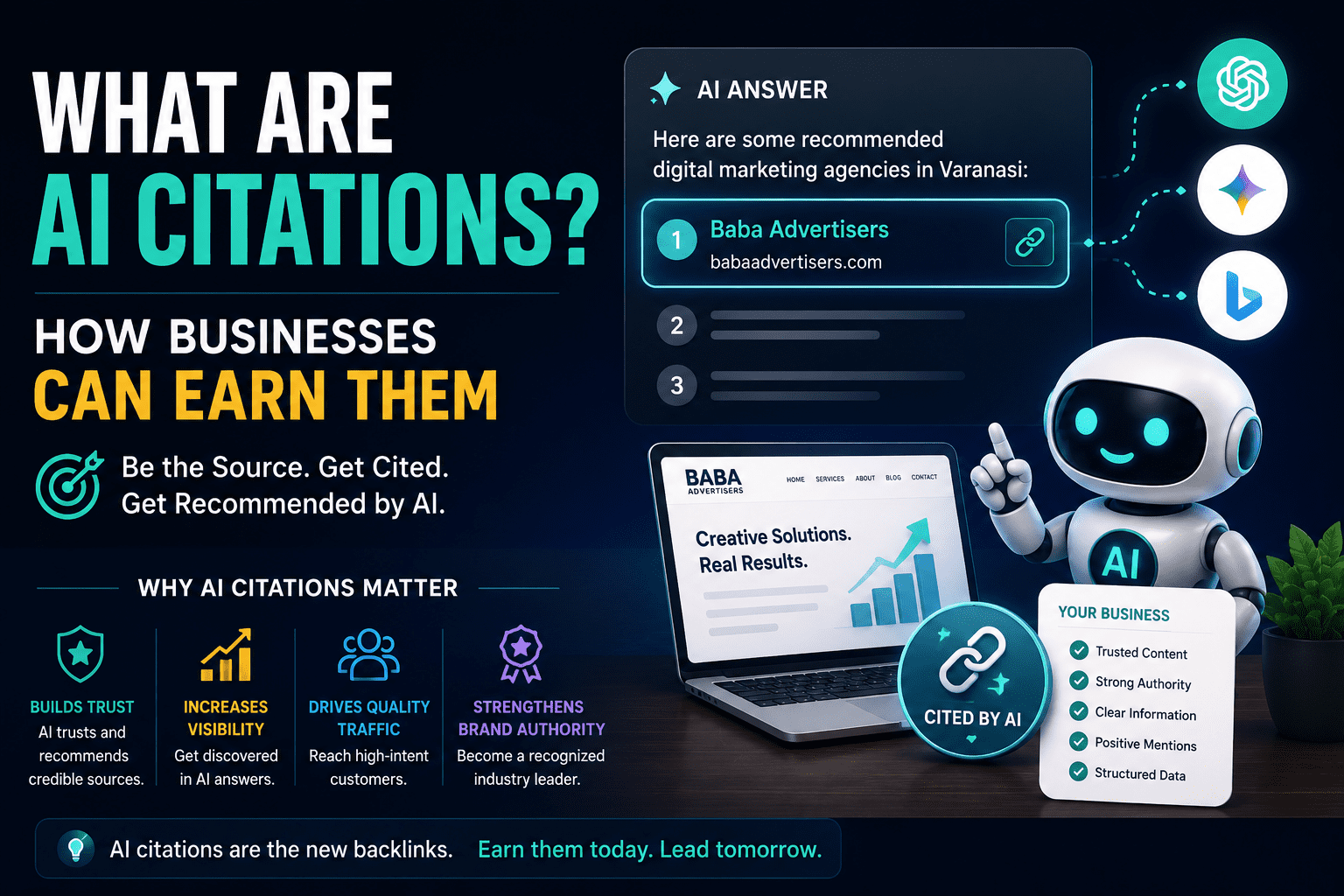 Baba Advertisers | What Are AI Citations? How Businesses Can Earn Them