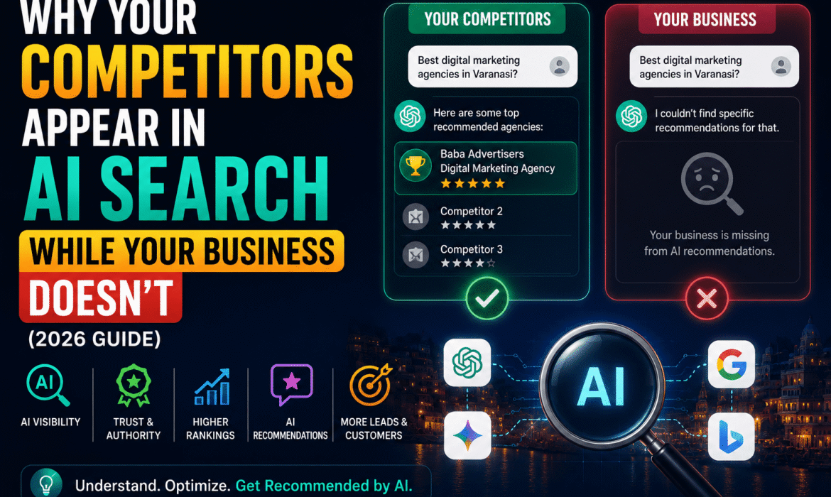 Why Your Competitors Appear in AI Search While Your Business Doesn’t (2026 Guide)