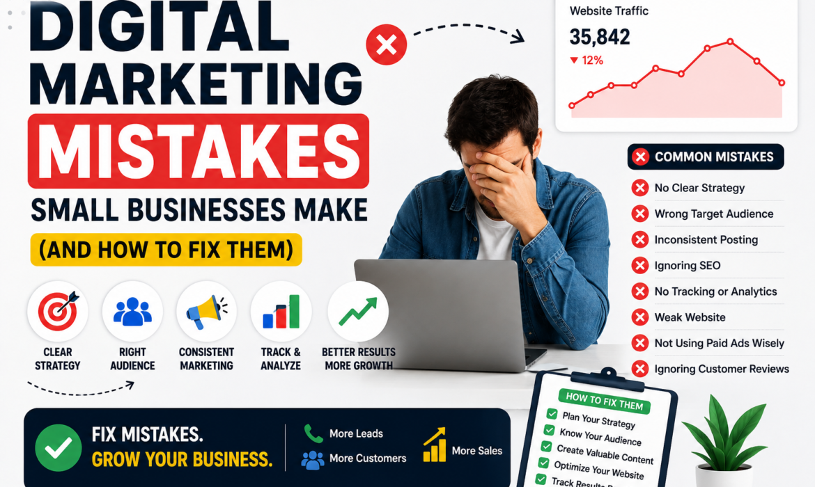 Digital Marketing Mistakes Small Businesses Make (And How to Fix Them)