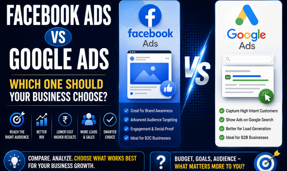 Facebook Ads vs Google Ads: Which One Should Your Business Choose?